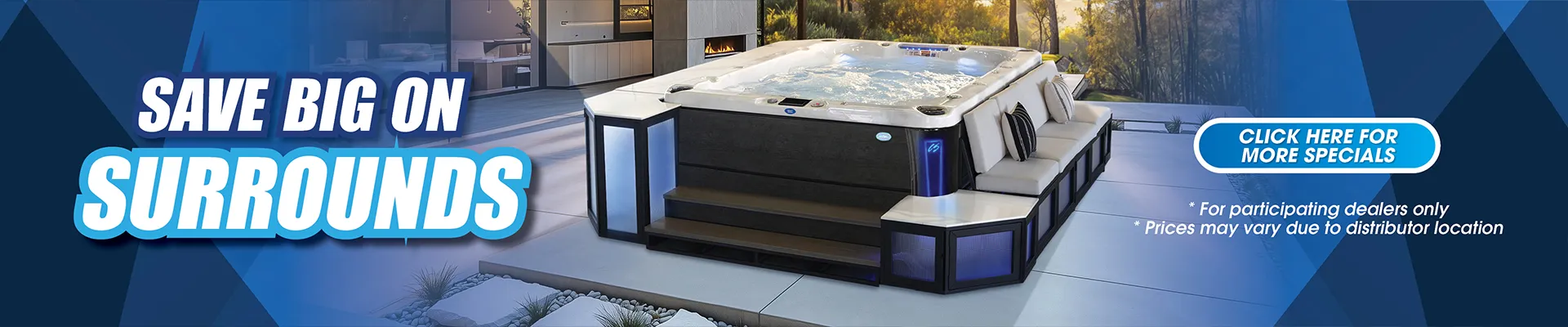 Calspas hot tub being used in a family setting - Caro