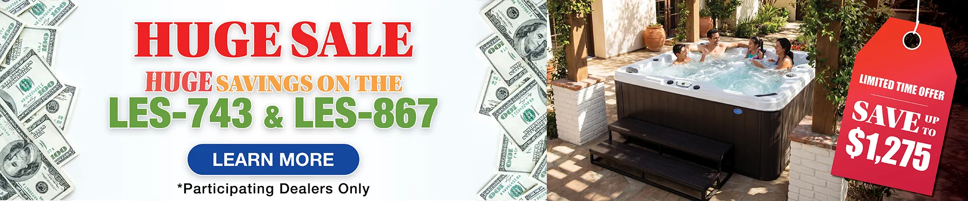 Calspas hot tub being used in a family setting - Caro