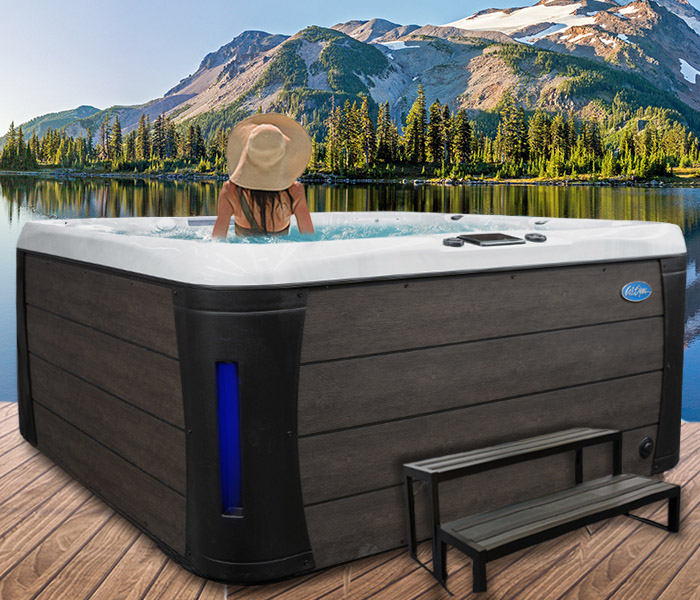 Calspas hot tub being used in a family setting - hot tubs spas for sale Caro